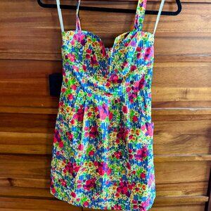 Anthropologie Floral Mini Dress